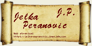 Jelka Peranović vizit kartica